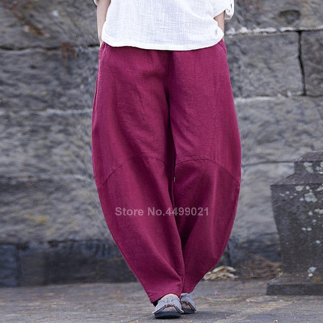 Liziqi Traditional Chinese Tops Trousers Cotton Linen Ancient Tang Suit Hanfu T-shirt Casual Full Sleeve Breathable Clothing