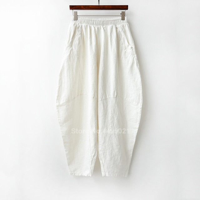 Liziqi Traditional Chinese Tops Trousers Cotton Linen Ancient Tang Suit Hanfu T-shirt Casual Full Sleeve Breathable Clothing