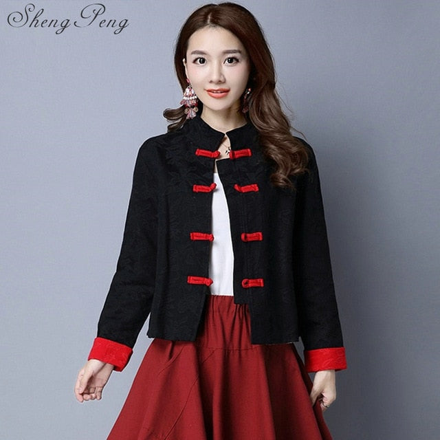 Cheongsam top qipao traditional cheongsam oriental chinese clothing for women long sleeve tops traditional chinese qipao  CC388