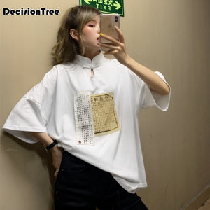 2020 hanfu tops chinese traditional costume clothing for women hanfu tang suit chinese blouse morden printing girls shirt