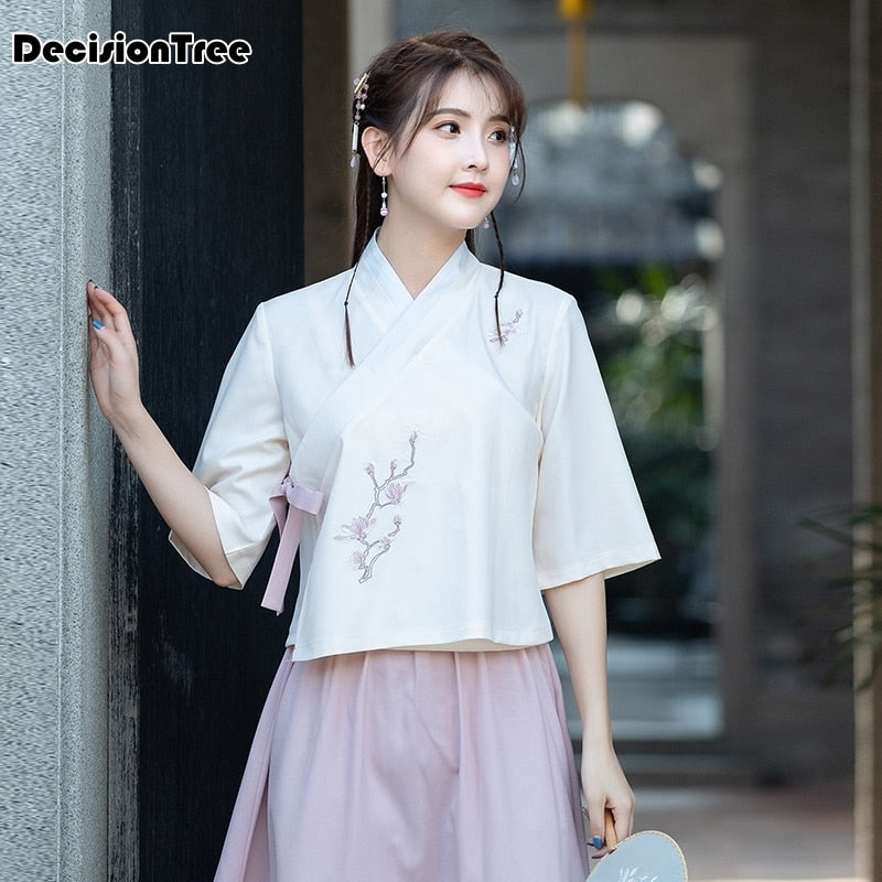 2020 traditional chinese blouse traditional chinese clothing for women tang suit oriental womens clothing traditional blouse